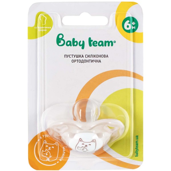 Фото - Ортодонтическая пустышка Baby Team 3011 в ассортименте